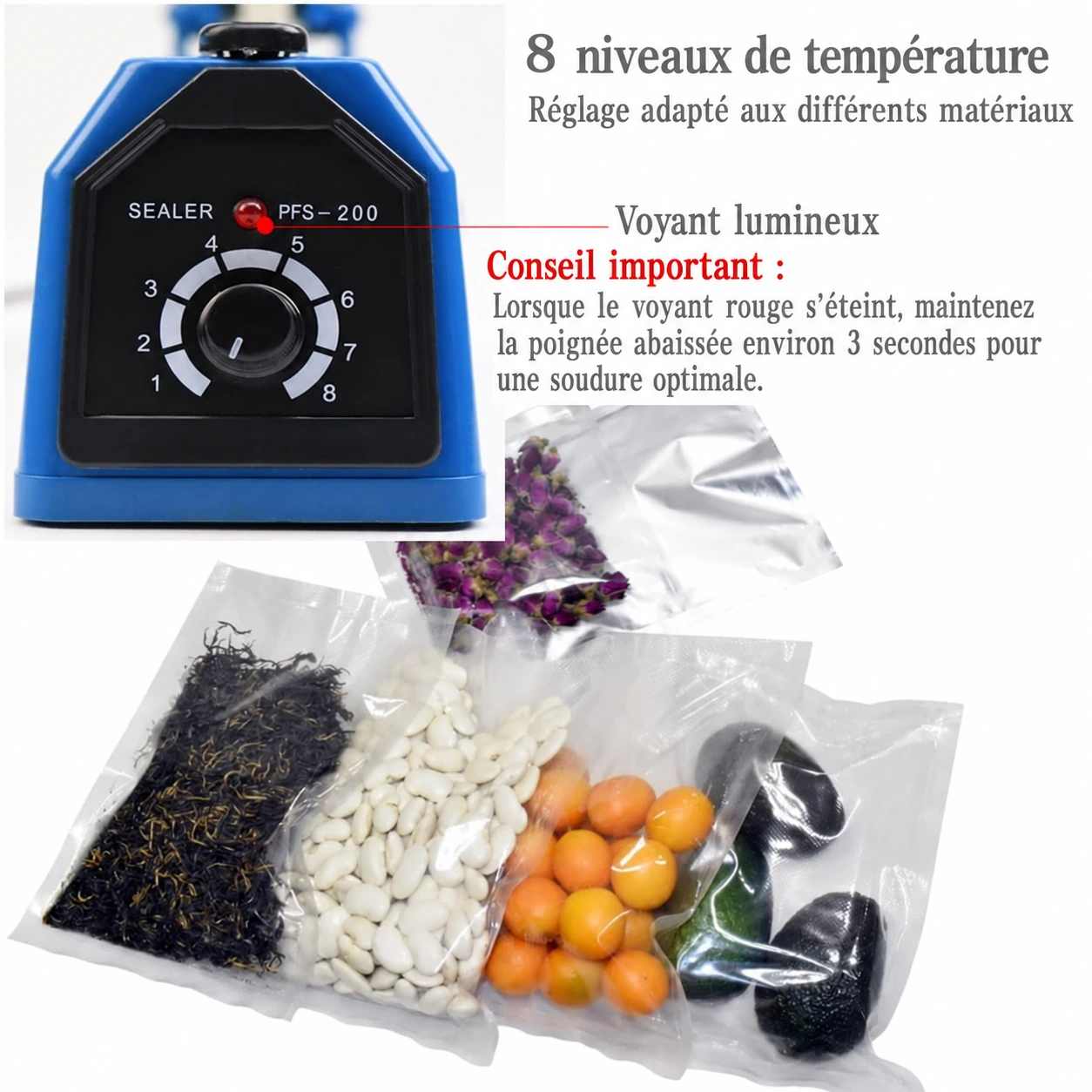 Une soudure adaptée à vos sachets 1